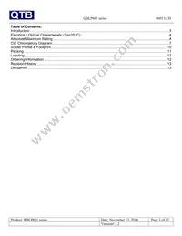 QBLP601-YG Datasheet Page 2