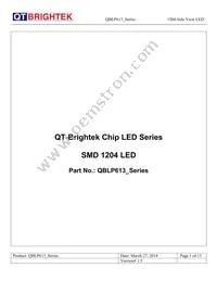 QBLP613-IG Datasheet Cover