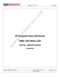 QBLP613-IW-CW Datasheet Cover