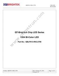 QBLP613-RIG-2790 Datasheet Cover