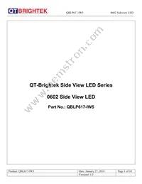 QBLP617-IW5 Datasheet Cover