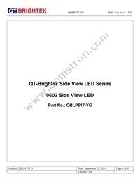 QBLP617-YG Datasheet Cover