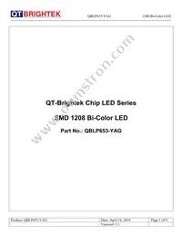 QBLP653-YAG Datasheet Cover