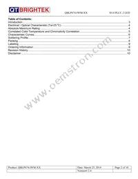 QBLP674-IWM-WW Datasheet Page 2