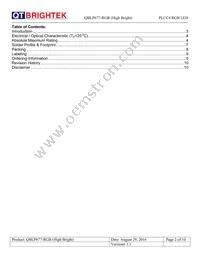 QBLP677-RGB (HIGH BRIGHT) Datasheet Page 2