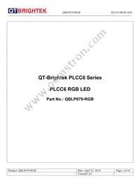 QBLP679-RGB Datasheet Cover