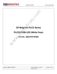 QBLP679-RGB5 Datasheet Cover