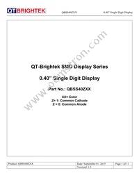 QBSS400R Datasheet Cover