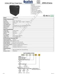 QFWC-45-20-USCR Datasheet Cover