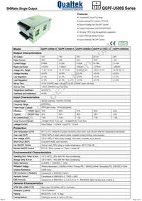 QGPF-U500S48 Datasheet Cover