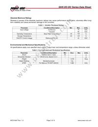 QHS25ZG-NT Datasheet Page 2