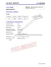 QM036D106MAT2A Datasheet Cover