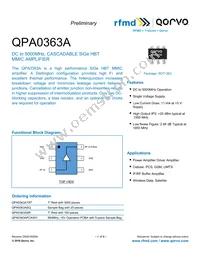QPA0363A Datasheet Cover