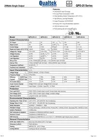 QPD-25-5 Datasheet Cover