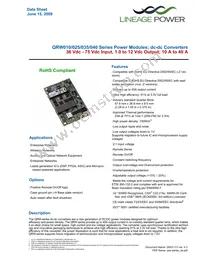 QRW035A0F741-HZ Datasheet Cover