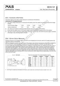 QS10.121-A1 Datasheet Page 22
