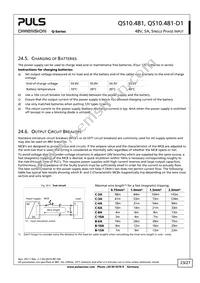 QS10.481-D1 Datasheet Page 23