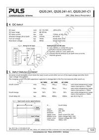 QS20.241-A1 Datasheet Page 5