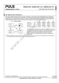 QS20.241-A1 Datasheet Page 16