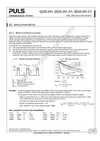 QS20.241-A1 Datasheet Page 21