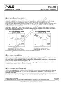 QS20.244 Datasheet Page 21