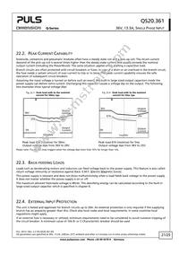 QS20.361 Datasheet Page 21