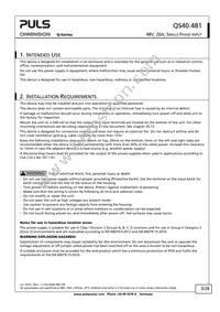 QS40.481 Datasheet Page 3