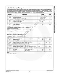 QSE122 Datasheet Page 3