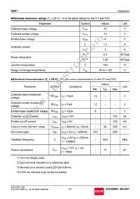 QSX7TR Datasheet Page 2