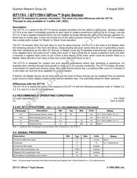 QT115-S Datasheet Page 4