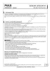 QT20.241-C1 Datasheet Page 3