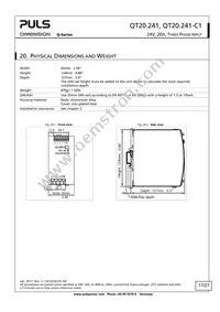 QT20.241-C1 Datasheet Page 17