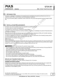 QT20.361 Datasheet Page 3