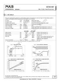 QT20.361 Datasheet Page 4