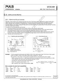 QT20.481 Datasheet Page 21