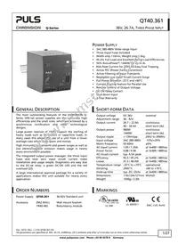 QT40.361 Datasheet Cover