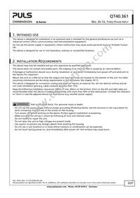 QT40.361 Datasheet Page 3