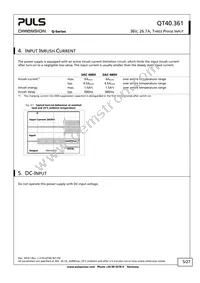 QT40.361 Datasheet Page 5