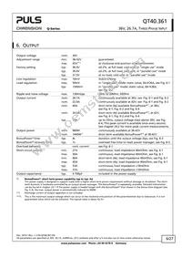 QT40.361 Datasheet Page 6