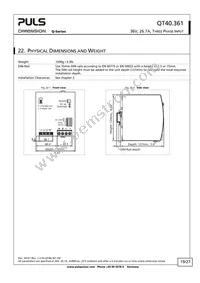 QT40.361 Datasheet Page 19