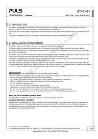 QT40.481 Datasheet Page 3