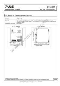 QT40.481 Datasheet Page 19