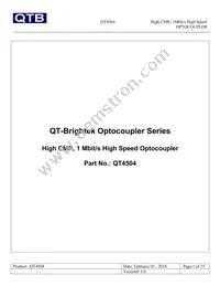 QT4504 Datasheet Cover