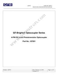 QT851 Datasheet Cover