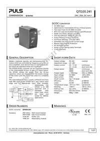 QTD20.241 Datasheet Cover