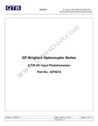 QTH214T1 Datasheet Cover