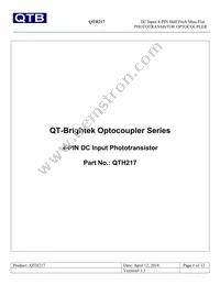 QTH217T1 Datasheet Cover