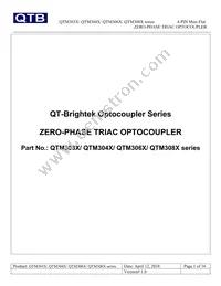 QTM3083T1 Datasheet Cover