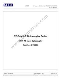 QTM354T1 Datasheet Cover