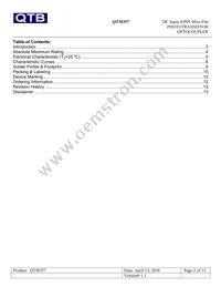 QTM357T1 Datasheet Page 2